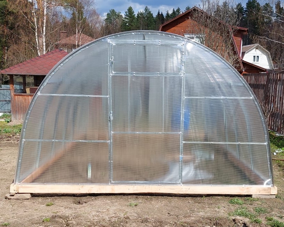 Теплица Арочная 40х20 - ширина 3.5 м в Москве