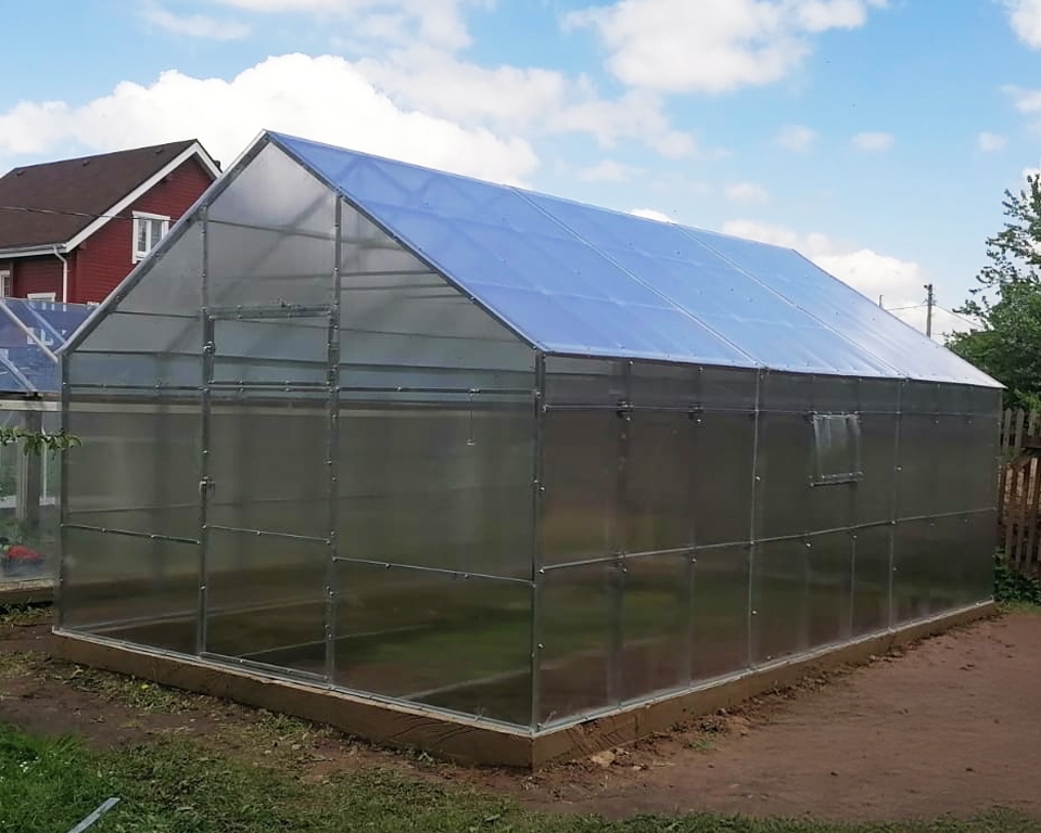 Теплица Двускатная 40х20 - ширина 3.5 м в Москве