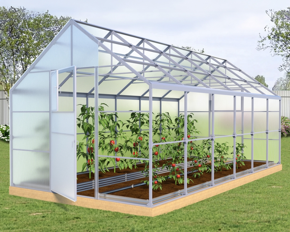 Теплица Двускатная 40х20 - ширина 3.5 м в Москве